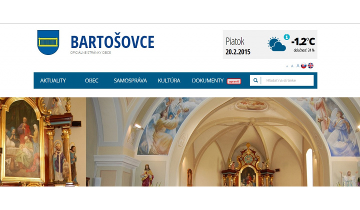 Vitajte na stránkach obce <span>Bartošovce</span>