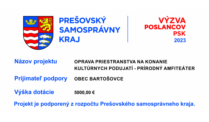 Oprava priestranstva na konanie kultúrnych podujatí - prírodný amfiteáter
