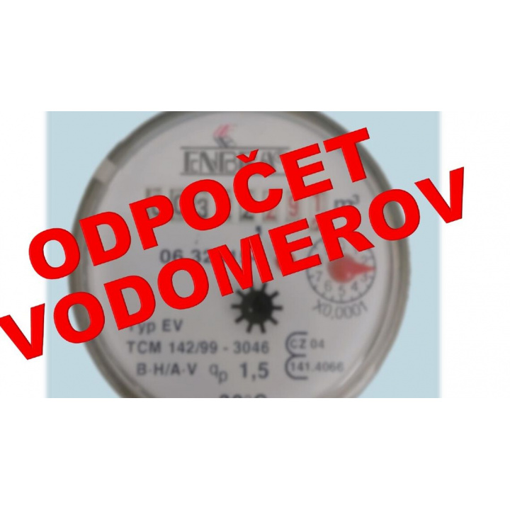 Oznam - odpočet vodomerov