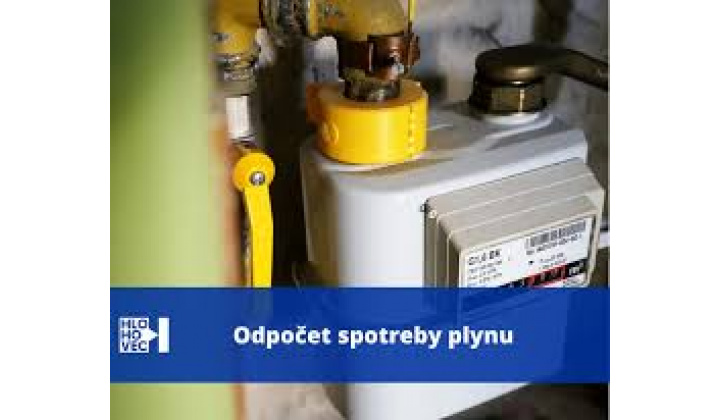 Oznam - ročný odpočet  spotreby plynu