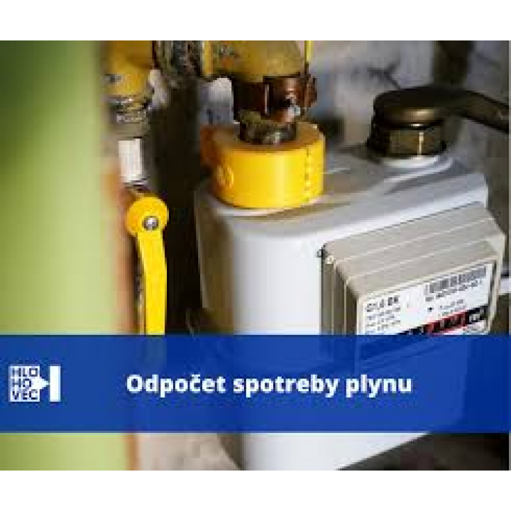 Oznam - ročný odpočet  spotreby plynu